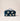 Turtle Conservation Marine Navy Velvet Open Flat Makeup Bag