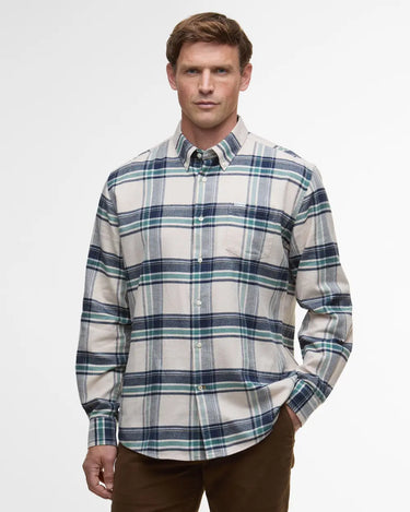 Barbour Dogwood Regular Checked Shirt in Ecru Marl