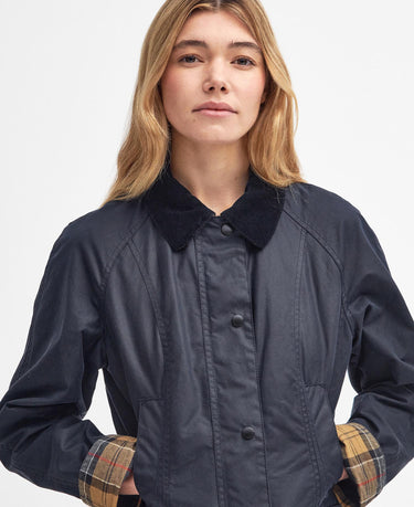 Barbour Women's Beadnell Waxed Jacket in Classic Navy
