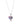 Shrieking Violet Purple Haze SM Heart Pendant