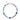 Xuxa Blue and Purple Natural Stone Beaded Charm Necklace