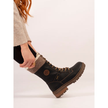 Lunar Cambridge Black Ice Grip Waterproof Boots