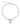 Xuxa White Jade Stone Natural Beaded Charm Necklace