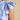 Joules Nolan Blue Toile Sleeveless Tie Neck Blouse