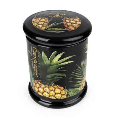 CANDLELIGHT LARGE GLASS LIDDED JAR PINEAPPLE & COCONUT