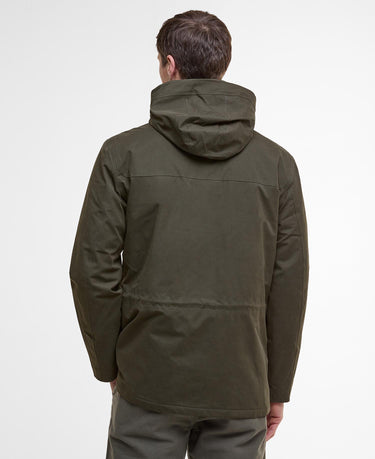 Barbour Men's Brockstone Waterproof Jacket in Dark Olive