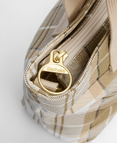 Barbour Maisy Tartan Tote Bag in Safari