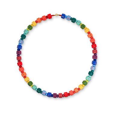 Xuxa Multicoloured Rainbow Chunky Beaded Necklace