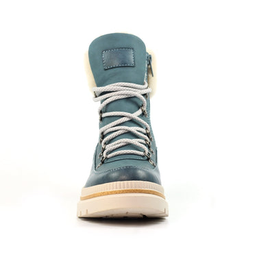 Lunar Evelyn Mid Blue Waterproof Boots