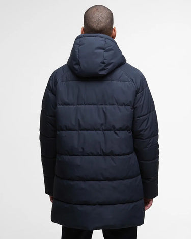 Barbour Hooded Bedale Puffer Jacket in Dark Navy