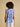 Joules Nolan Blue Toile Sleeveless Tie Neck Blouse