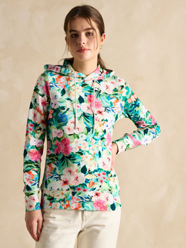Joules Marlston Floral Slim Fit Hoodie