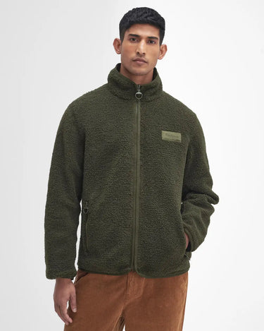 Barbour Men's Reversible Fleece Jacket in Fern