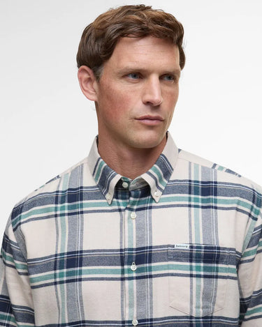 Barbour Dogwood Regular Checked Shirt in Ecru Marl