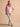 Joules Burnham Cotton Funnel Neck Quarter Zip Sweatshirt in Pink