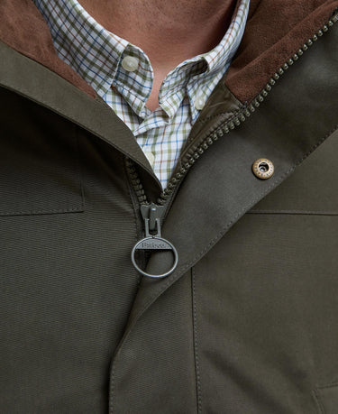 Barbour Men's Brockstone Waterproof Jacket in Dark Olive