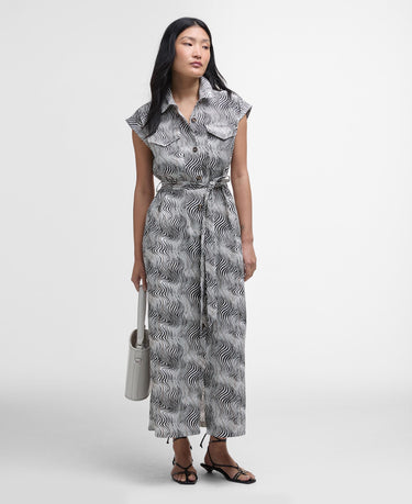 Barbour Romy Maxi Dress in Monochrome Print