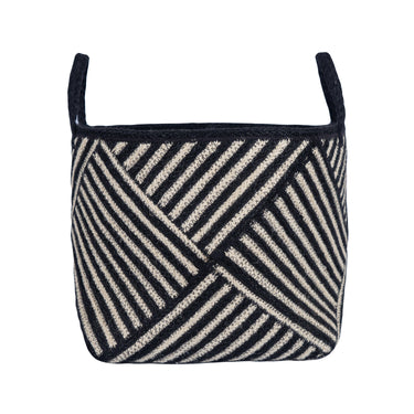 The Braided Rug Zebra Basket - Large