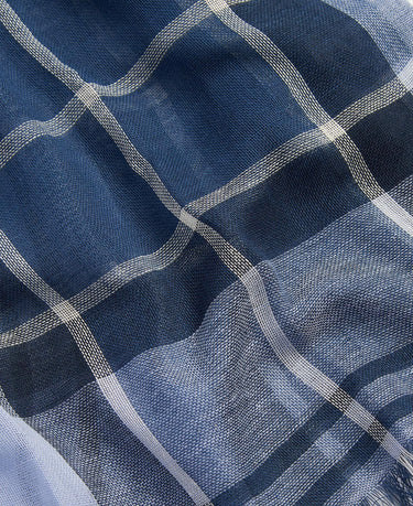 Barbour Welton Tartan Scarf in Berwick Blue