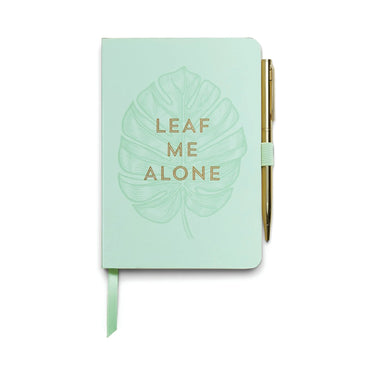 Leaf Me Alone Vintage Sass Notebook with Pen