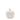 Country Living White Small Pumpkin Ornament