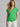 White Stuff Nelly Notch V‑Neck Tee – Bright Green