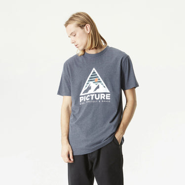 Picture Organic Authentic Tee in Dark Blue Melange