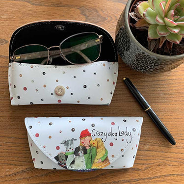 Alex Clark 'Crazy Dog Lady' Spectacle Case