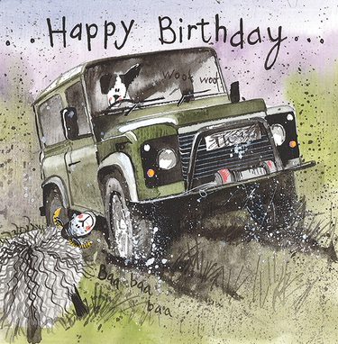 Alex Clark 'Off Roading 4x4' Birthday Card