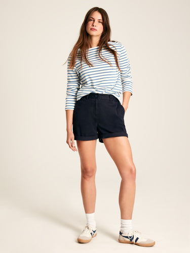 Joules Womens Chino Shorts in Navy