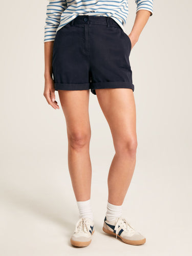 Joules Womens Chino Shorts in Navy