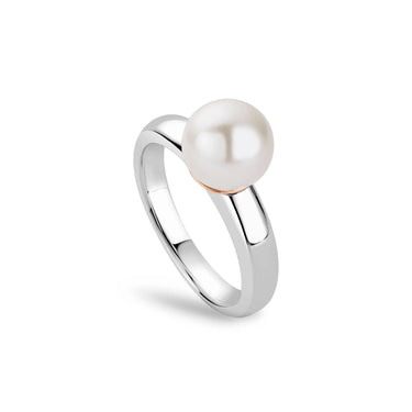 Clogau Beachcomber Silver and Pearl Ring 3SBCH0749