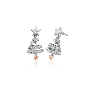 Clogau Christmas Tree Silver Drop Earrings 3SCGS0711