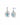 Clogau Royal Clogau® Sterling Silver Gateways Stud Earrings with Swiss Blue Topaz - 3SEGW0731