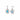 Clogau Royal Clogau® Sterling Silver Gateways Stud Earrings with Swiss Blue Topaz - 3SEGW0731