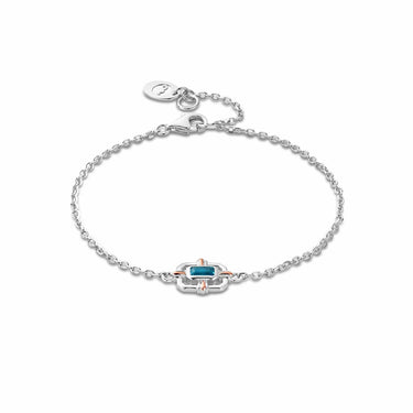 Clogau Gateways Silver and Blue Topaz Bracelet 3SEGW0732