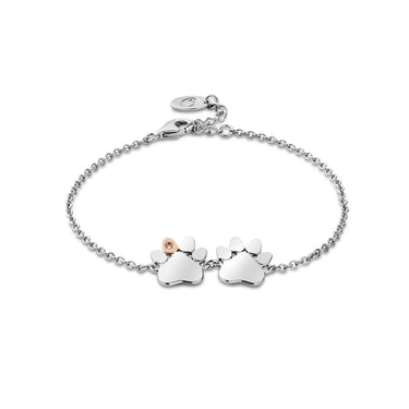 Clogau My Heart Double Paw Print Bracelet 3SPWP0823