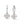 Clogau Tree of Life® Sterling Silver Heart Drop-Hoop Earrings - 3STOL0739