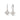Clogau Tree of Life® Sterling Silver Heart Drop-Hoop Earrings - 3STOL0739