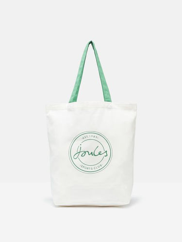 Joules Courtside Cream Tote Bag