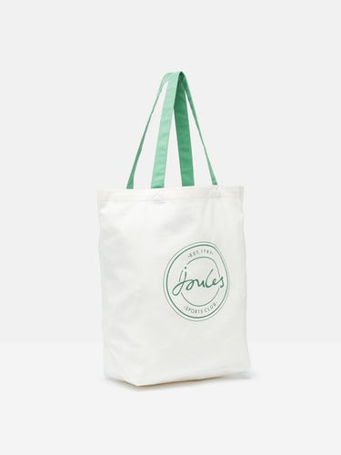 Joules Courtside Cream Tote Bag