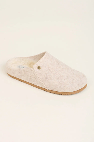 Brakeburn Cream Felted Slipper