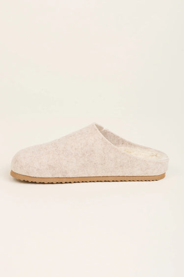 Brakeburn Cream Felted Slipper