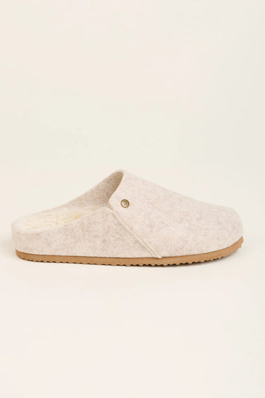 Brakeburn Cream Felted Slipper