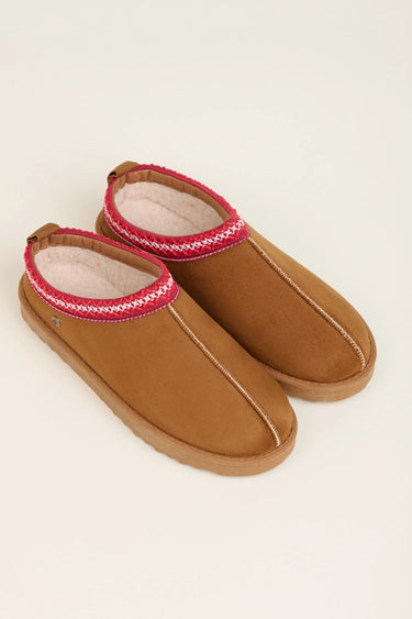 Brakeburn Cross Stitch Detail Slippers