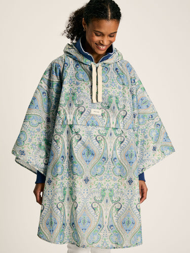 Joules Elstow Paisley Printed Poncho