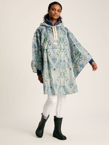 Joules Elstow Paisley Printed Poncho
