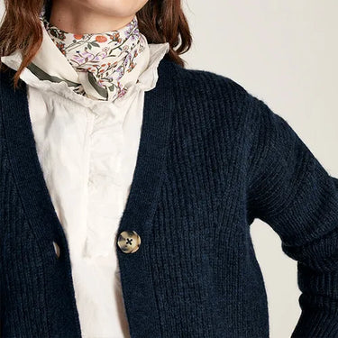 Joules Samantha Ribbed Knit Cardigan - French Navy