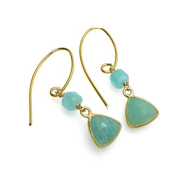 Annabella Moore Gemstone Gold Plated Earrings