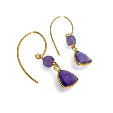 Annabella Moore Gemstone Gold Plated Earrings